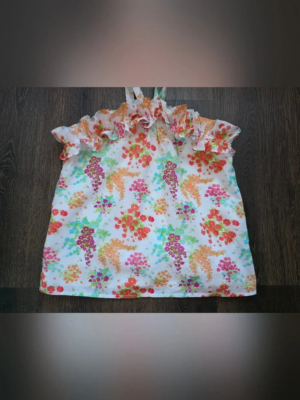 Janie & Jack floral ruffle shorts outfit